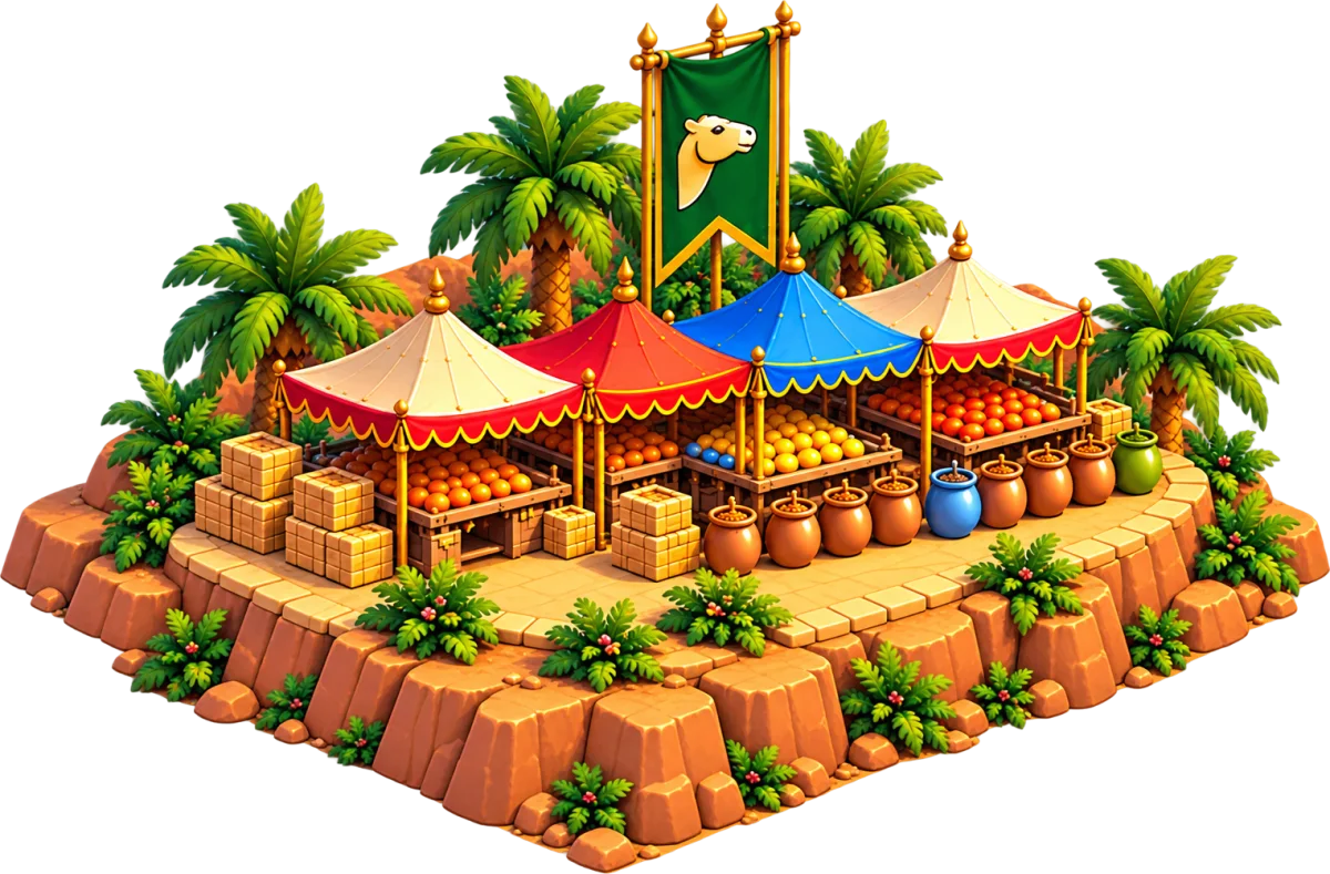 The camel market in the game